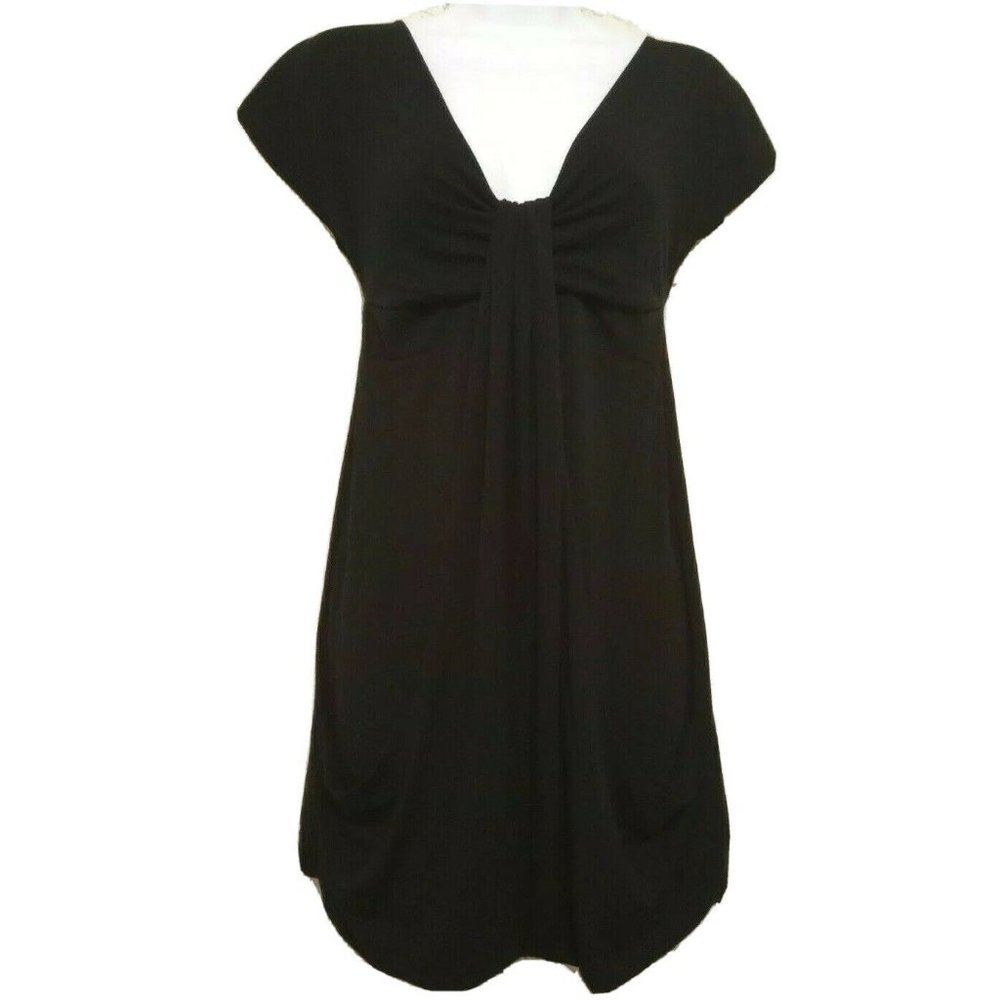 KOSMIKA Made in Italy Black Womens Mini Dress Size S. Viscose Rayon Blend